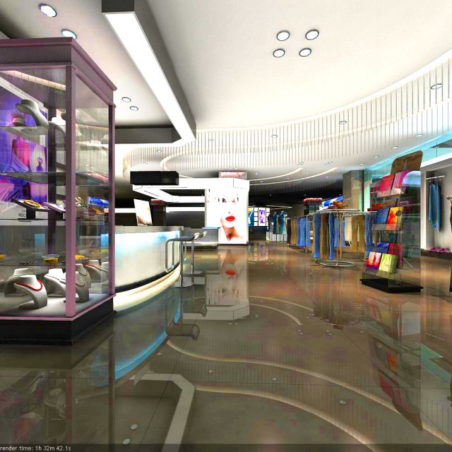 store 008 Modelo 3D .c4d .max .obj .3ds .fbx .stl .blend 