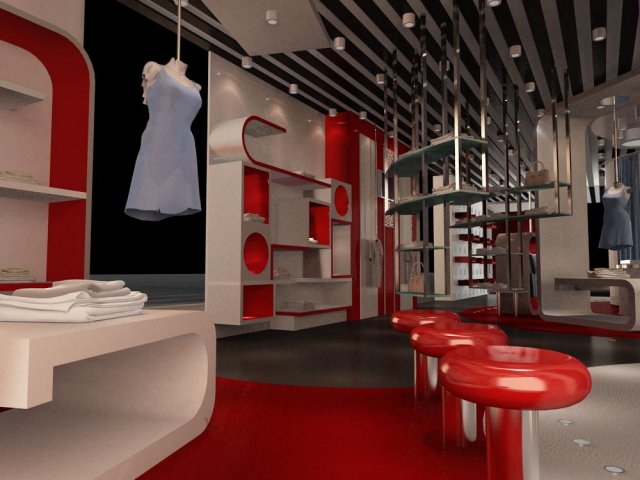 store 002 Modèle 3D .c4d .max .obj .3ds .fbx .stl .blend 