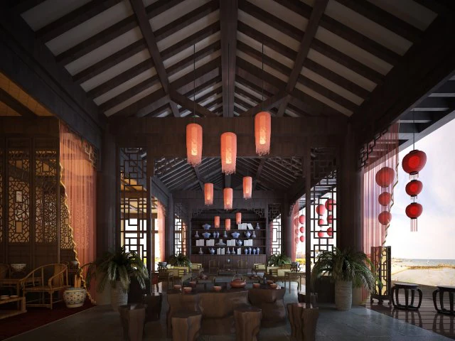 restaurant 043 3D Model .c4d .max .obj .3ds .fbx .stl .blend 