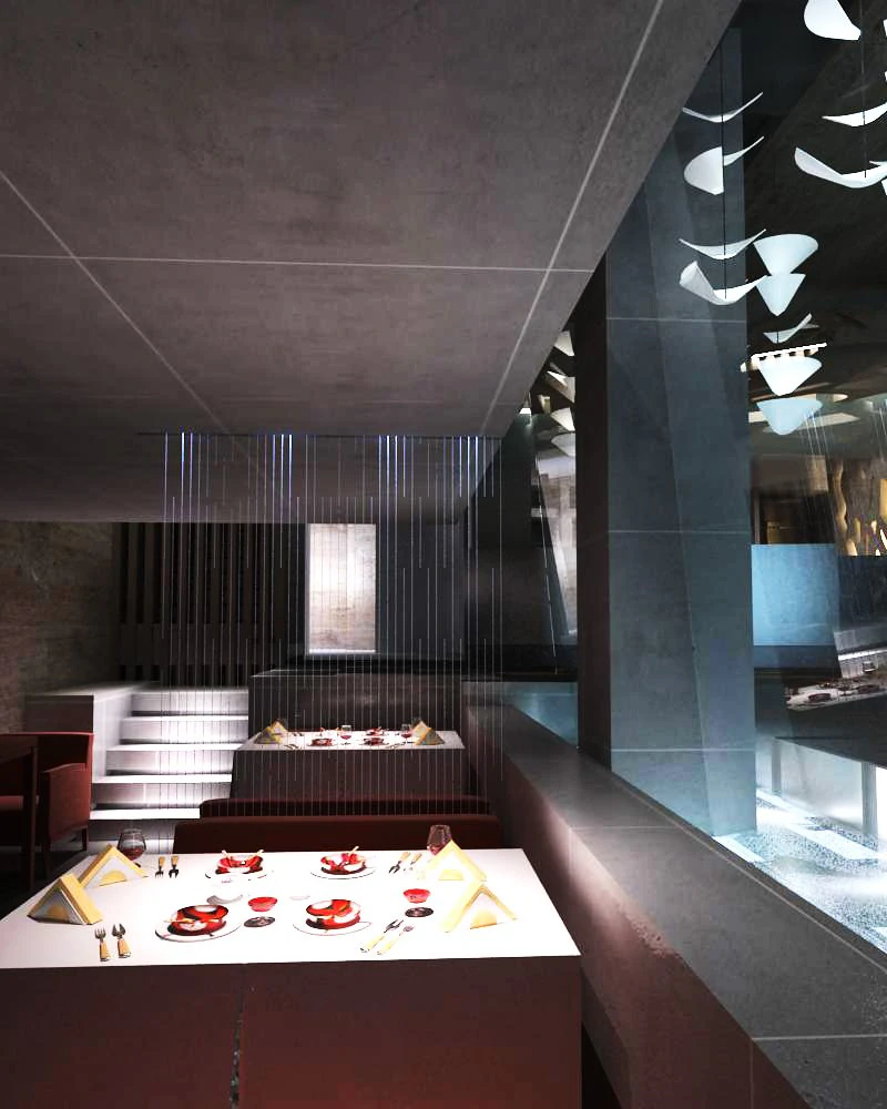 restaurant 041 3D Model .c4d .max .obj .3ds .fbx .stl .blend 