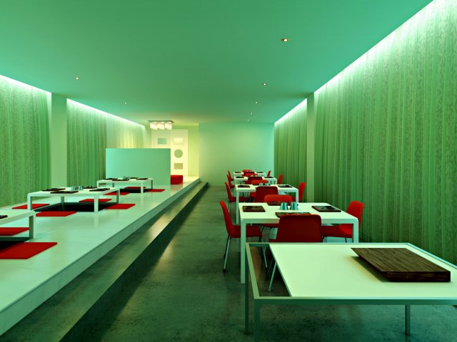 restaurant 034 3D 모델 .c4d .max .obj .3ds .fbx .stl .blend 