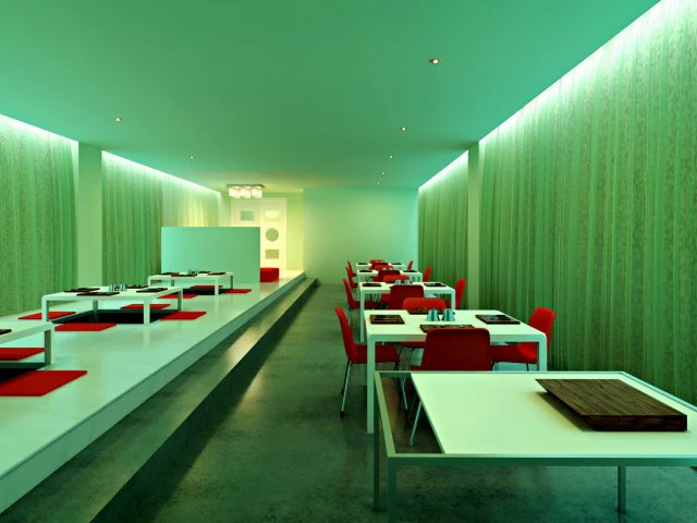 restaurant 034 3D Model .c4d .max .obj .3ds .fbx .stl .blend 