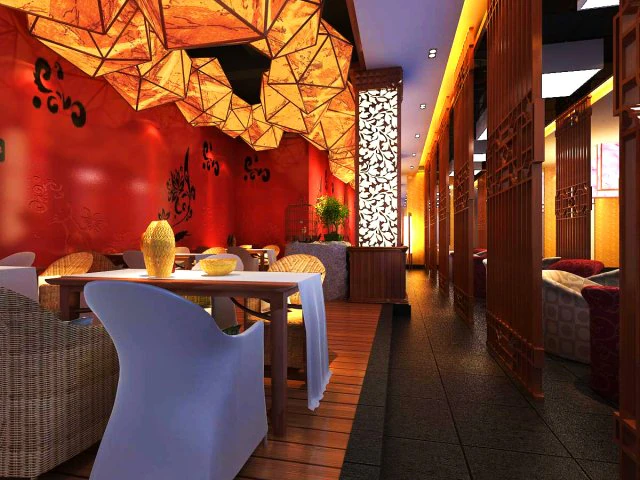 restaurant 033 3D Model .c4d .max .obj .3ds .fbx .stl .blend 