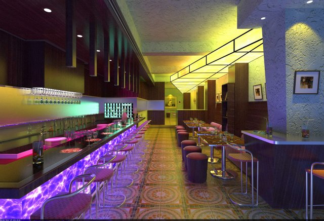 bar 029 3D 모델 .c4d .max .obj .3ds .fbx .stl .blend 