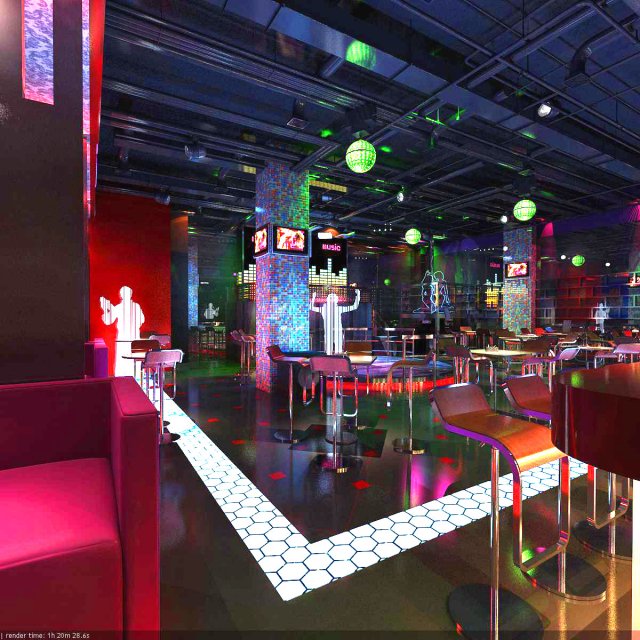 bar 030 3D Модель .c4d .max .obj .3ds .fbx .stl .blend 