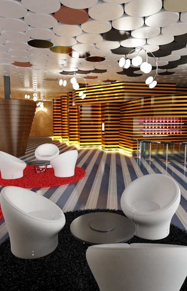 bar 044 Model 3D .c4d .max .obj .3ds .fbx .stl .blend 