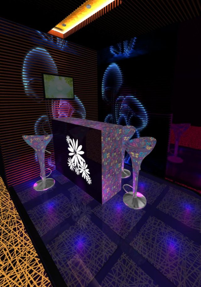 bar 056 Model 3D .c4d .max .obj .3ds .fbx .stl .blend 