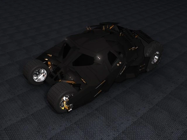 batman tumbler 3D Model .c4d .max .obj .3ds .fbx .stl .blend 