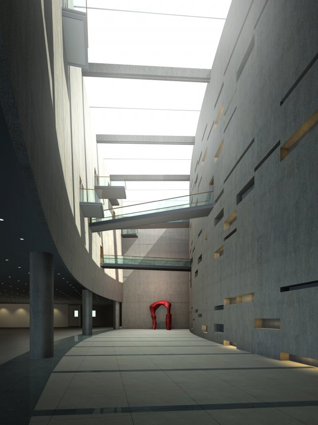lobby 3 3D Model .c4d .max .obj .3ds .fbx .stl .blend 