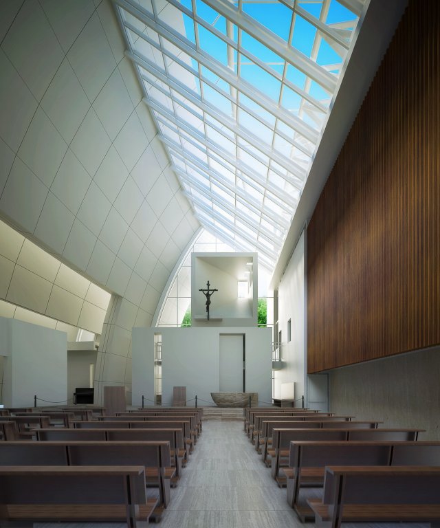church interior sence 2 Modèle 3D .c4d .max .obj .3ds .fbx .stl .blend 