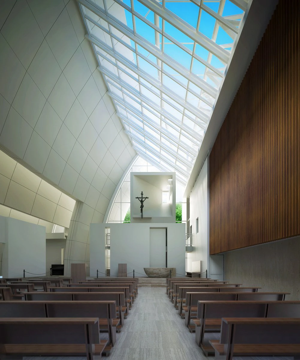 church interior sence 2 3D Model .c4d .max .obj .3ds .fbx .stl .blend 