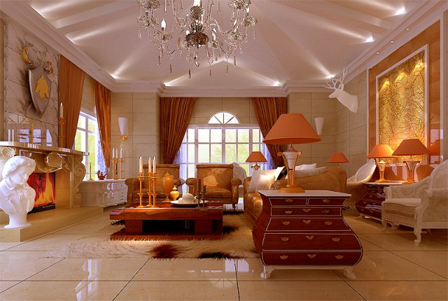 living room Modelo 3D .c4d .max .obj .3ds .fbx .stl .blend 