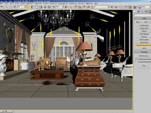 living room Modelo 3D