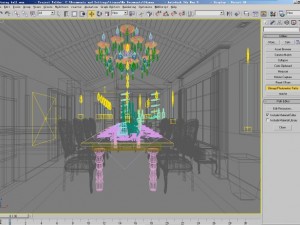 dining hall 3D Model