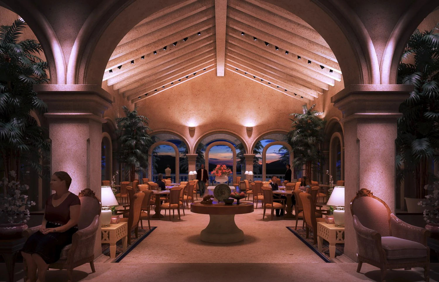 restaurant 01 3D Model .c4d .max .obj .3ds .fbx .stl .blend 
