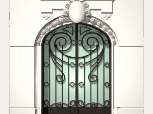 france architecture door001 3D मॉडल