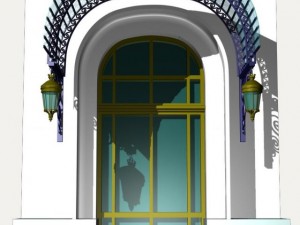 france architecture door006 3D मॉडल