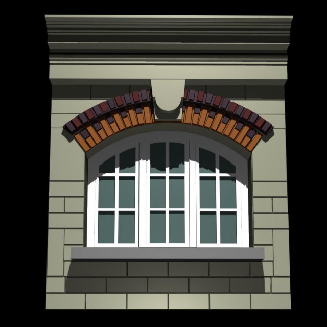france architecture windows002 Modèle 3D .c4d .max .obj .3ds .fbx .stl .blend 