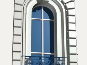 frankrijk architectuur windows004 3D Model