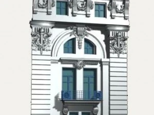 frankrijk architectuur windows005 3D Model