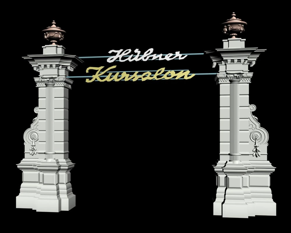 deutschland architecture door003 3D Model .c4d .max .obj .3ds .fbx .stl .blend