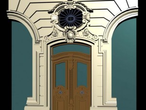 deutschland architecture door004 3D Model