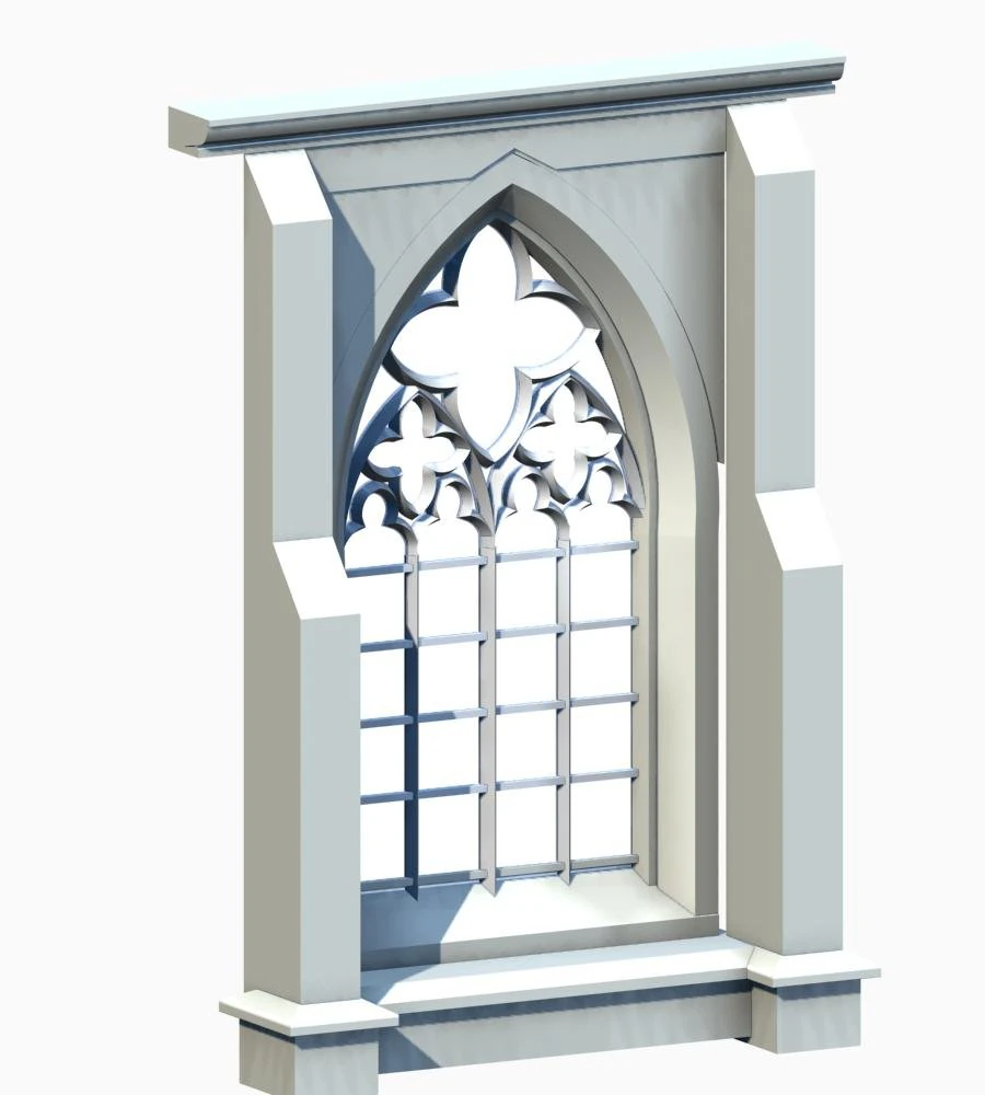 deutschland architecture window001 3D Model .c4d .max .obj .3ds .fbx .stl .blend