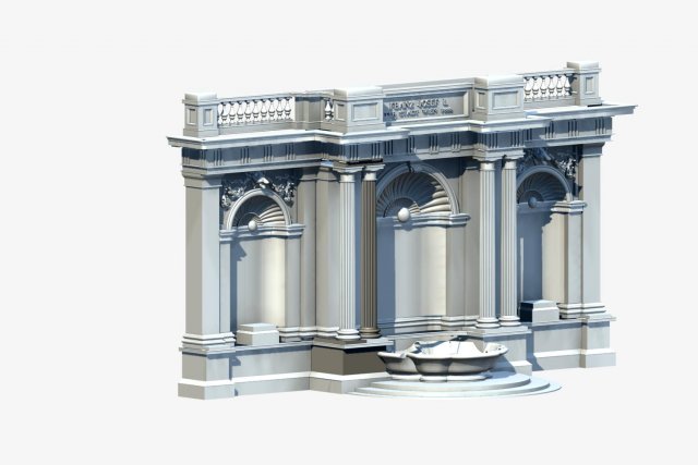 deutschland architecture window002 Model 3D .c4d .max .obj .3ds .fbx .stl .blend 