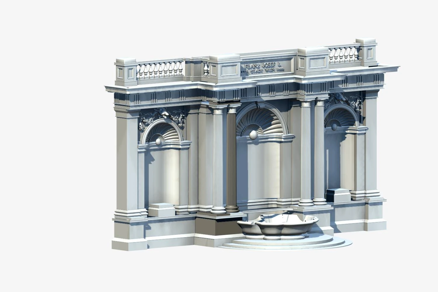 deutschland architecture window002 3D Model .c4d .max .obj .3ds .fbx .stl .blend