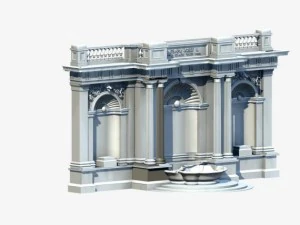 duitsland architectuur window002 3D Model