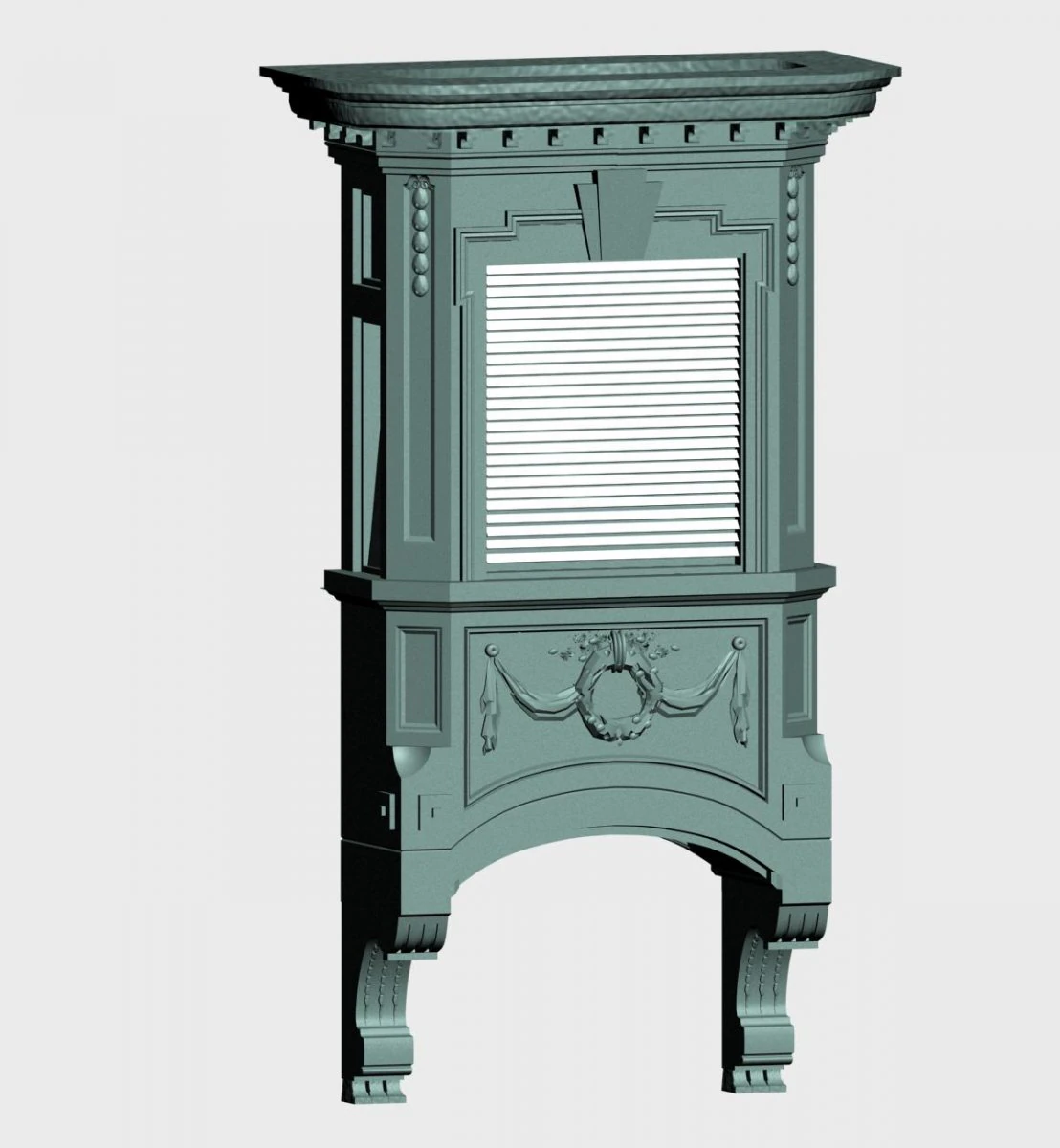 deutschland architecture window003 3D Model .c4d .max .obj .3ds .fbx .stl .blend 