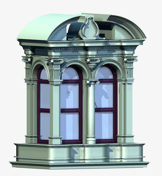 deutschland architecture window004 Modelo 3D .c4d .max .obj .3ds .fbx .stl .blend 