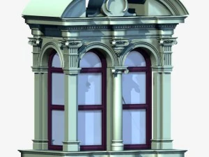 duitsland architectuur window004 3D Model