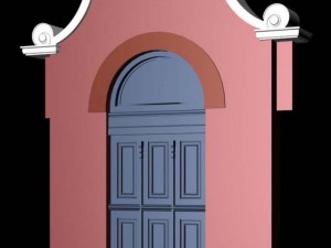 holland architecture door001 3D Model
