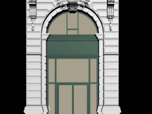 holland architecture door003 3D Model