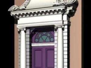 holland architecture door005 Modèle 3D