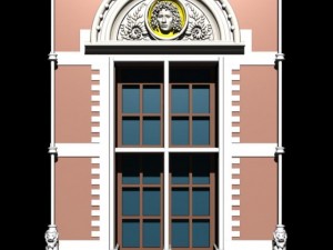 holland architecture windows003 3D Model