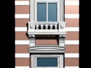 holland architecture windows005 3D Model