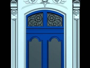 belgium architecture door001 3D Model