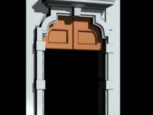 belgium architecture door002 3D Model