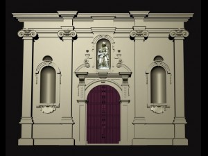 belgium architecture door004 Modello 3D