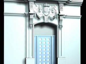 belgium architecture door005 3D Model