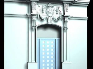 belgium architecture door005 3D Model