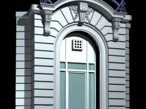 belgium architecture windows004 3D Model