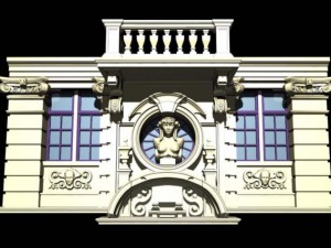 belgium architecture windows006 3Dモデル