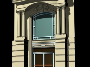 luxemburg architecture door005 3D मॉडल