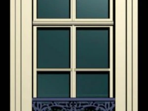 luxemburg architecture windows001 3D Model