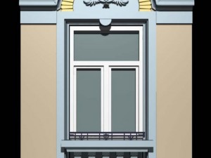 luxemburg architecture windows005 3D Model