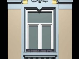 luxemburg architecture windows005 3D Model