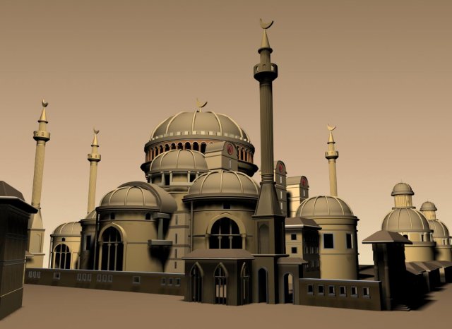 architecture 004 3D Model .c4d .max .obj .3ds .fbx .stl .blend 